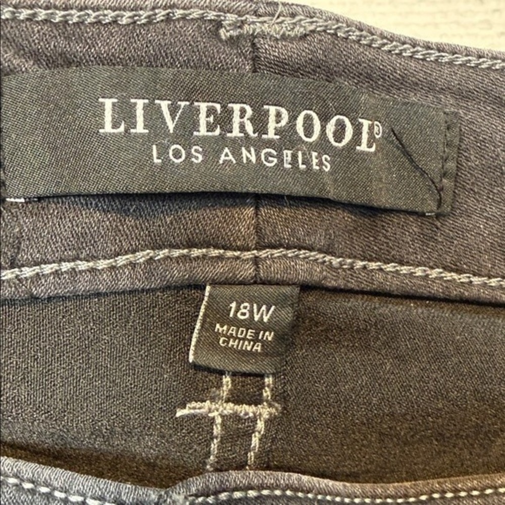Liverpool Abby Ankle Skinny Jeans Women Dark Grey Eco Friendly Stretch Plus 18W - Picture 8 of 9